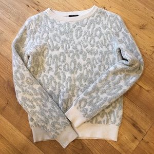 *REPOSH* Gray Theory Leopard Print Sweater